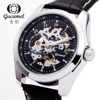 Antike Kamel-Herrenuhr mit Automatikwerk und Hohldesign, Modische Business-Armbanduhr mit Edelstahlarmband, 44mm Zeitmesser im Großhandel