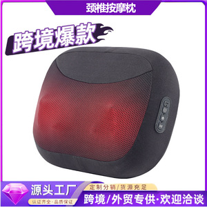 Coussin de massage rechargeable pour le soutien lombaire avec chaleur et pétrissage pour le dos, le cou, la taille et les jambes - Product Image 2