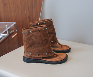 <span class=keywords><strong>Sandales</strong></span> d'été pour filles 2026 : Nouvelles bottes à rivets tendance, design moderne, <span class=keywords><strong>sandales</strong></span> pour enfants - Product Image 5