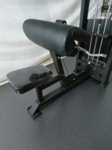 Equipo de gimnasio comercial Máquina de rizos de bíceps de acero ajustable Máquina de selección de carga de PIN de fuerza comercial - Product Image 4