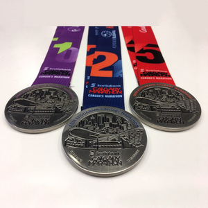 <span class=keywords><strong>Medalla</strong></span> deportiva de maratón 3D de metal milagroso personalizada del fabricante - Product Image 5