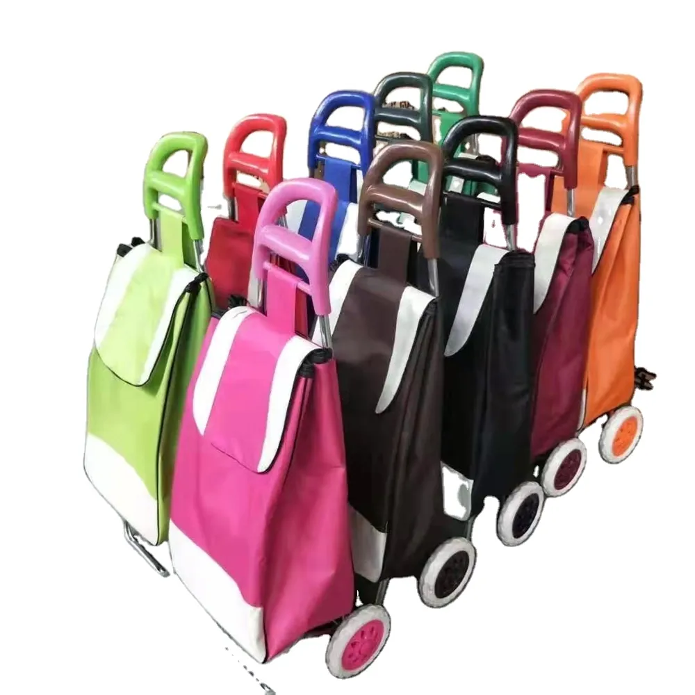 2022 carrinho de sacos reutilizáveis em miniatura, barato, carrinho de compras dobrável