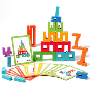 Dropshipping Products 2026 Montessori Educational Toys Creative Wooden Digital <b>Building</b> <b>Blocks</b> Sourcing Service in China - Product Image 1