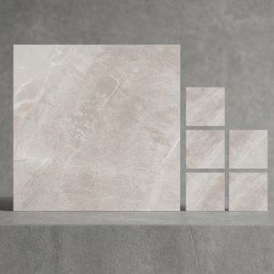Britton Bianco 24x24inch Glossy Porcelain Tiles Elegant White Marble Interior <b>Wall</b> Floor Collection 8mm - Product Image 1