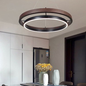 Lámpara Colgante LED Moderna de Acero Inoxidable Dorado E26, Luz Blanca Cálida 3500K, Altura Ajustable, Lámpara de Techo para Sala de Estar, Compatible con Regulador de Intensidad, CRI - Product Image 3