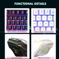 Combos de Teclado y Mouse Inalámbricos para Gaming al por Mayor Nuevos Productos para Oficina Laptop Juegos PC Computadora RGB