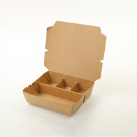 Emballage alimentaire carton kraft restauration rapide à emporter jetable restaurant à emporter poisson et frites boîte à poisson frit avec insert