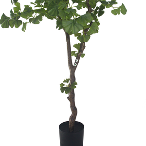 CHUANGFA Arbre artificiel réaliste de <span class=keywords><strong>Ginkgo</strong></span> <span class=keywords><strong>Biloba</strong></span> de 170 cm pour utilisation en extérieur/intérieur, décoration de mariage - Product Image 2