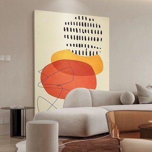 Contemporary Abstract Art Painting Modern Minimalist Wall Decor Rectangle Print For Living Room Entryway <b>Hanging</b> Decor - Product Image 3