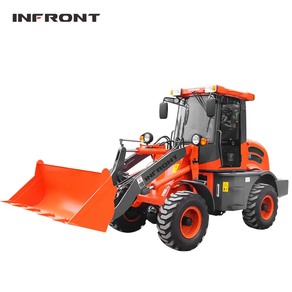 China famous brand front end loader compact wheel loader with fork