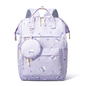 Sac à dos tendance à double bandoulière - Sac de transport multifonctionnel pour bébé - Sac à langer - Sac à dos de voyage pour maman - Product Image 3