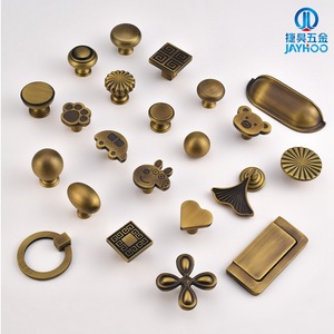 JAYHOO Brass Cabinet Knobs Paw Shape French <b>Style</b> Solid Wood Drawer Handle Durable Modular Installation - Product Image 5