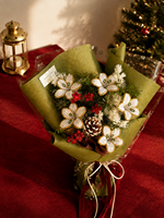 2026 Handgefertigte Lilien-Perlenblumen Perlenbesetzter Blumenstrauß Weihnachtsgeschenk Neujahrs-Blumenarrangement Heimdekoration Boutique
