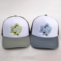 Gorra de béisbol de malla con visera para el sol, gorra de verano deportiva publicitaria al por mayor, gorra de malla de esponja con logotipo personalizado