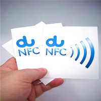 Etiqueta NFC TAG213 con Código QR Personalizado de 13.56MHz, Adhesivo para Ventana, Resistente al Agua y a la Intemperie, Impresión a Todo Color CMYK para Control de Acceso