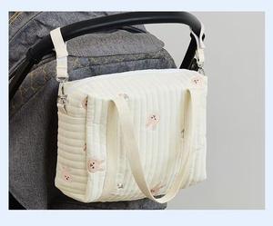 Bolsas de pañales de tela con bordado de oso para bebé, almacenamiento de algodón bordado, bolsa de algodón para mamá, nuevo estilo Premium - Product Image 6