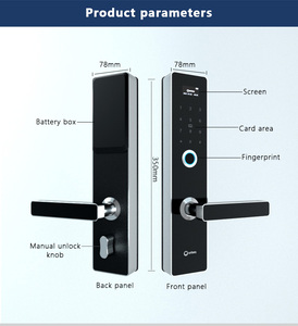 P8010 Orbita High Security Intelligent Fingerprint Digital <strong>Door</strong> <strong>Lock</strong> Smart <strong>Number</strong> WIFI APP Unlock <strong>Door</strong> <strong>Locks</strong> - Product Image 6