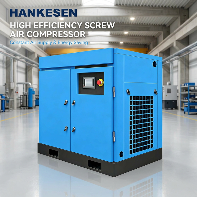 Screw Air Compressor 7.5-37KW Screw Compressors with Dryer 600L/1000L Tank CE ISO 8/10/13Bar for Auto Workshop Manufacturing