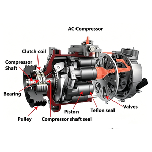 Compresseurs d'air, compresseur de climatisation 95200-68LB0 AKS200A207 9520068LB0 9520068LD1 95200-68LD1 pour Suzuki Swift Sport <span class=keywords><strong>FZ</strong></span> NZ IV - Product Image 5