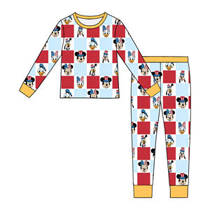 Fábrica Pankai, Venta al por Mayor, Pijamas <span class=keywords><strong>de</strong></span> Bambú para Niños, Personalizadas con Estampado <span class=keywords><strong>de</strong></span> Dibujos Animados <span class=keywords><strong>de</strong></span> <span class=keywords><strong>Disney</strong></span>, Impresión Reactiva, Suaves y Cómodas - Product Image 1