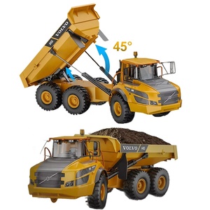 Camión Volquete Articulado <span class=keywords><strong>Volvo</strong></span> A40G <span class=keywords><strong>a</strong></span> Control Remoto Double E, Modelo 1/20, Dumper de Metal, Cargador, Juguetes de Construcción RC - Product Image 1