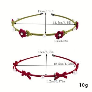 Diadema <span class=keywords><strong>de</strong></span> Terciopelo con Perlas y Lazo, Corona <span class=keywords><strong>de</strong></span> <span class=keywords><strong>Flores</strong></span> Delicada, Guirnalda Metálica <span class=keywords><strong>para</strong></span> el <span class=keywords><strong>Cabello</strong></span>, Accesorios <span class=keywords><strong>para</strong></span> el <span class=keywords><strong>Cabello</strong></span> <span class=keywords><strong>para</strong></span> Bodas, Fiestas y Fotos, <span class=keywords><strong>para</strong></span> Mujeres y <span class=keywords><strong>Niñas</strong></span> - Product Image 5