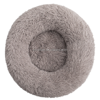 Coussin de luxe en fausse fourrure écologique de 40 cm pour chat, lit douillet pour animaux de compagnie, tapis de couchage amovible, livraison directe du fabricant pour chiens