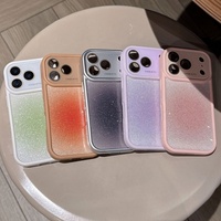 Coque de protection antichoc en TPU avec paillettes pour iPhone 17 16 Pro Max, protection d'appareil photo intégrée, vente en gros