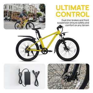 Vélo Électrique Tout-Terrain Hottech avec Batterie Lithium 250W, E-Bike Adulte 26 Pouces, Moteur Brushless 36V, Meilleur <span class=keywords><strong>Prix</strong></span> - Product Image 2