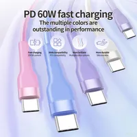 Câble de charge rapide USB-C DOONJIEY 60W, cordon de données court en nylon pour iPhone 15/16, ordinateur portable, iPad et appareils iOS