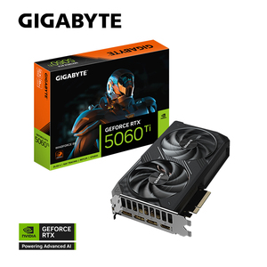 GIGABYTE WindForce GeForce RTX 5060 Ti 8GB GDDR7 PCI Express 5.0 X8 ATX <strong>Graphics</strong> <strong>Card</strong> GV-N506TWF2MAX OC-8GD - Product Image 1