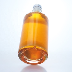 Tequila Redondo Adaptable 500ml 700ml 750ml Del Whisky De La Vodka De La Botella De Cristal Con El Corcho - Product Image 3