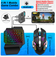 Negro Mix Elite + K12X Teclado + G2 Gaming Mouse + Soporte para móvil