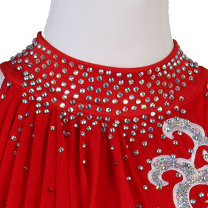 Рисунок LIUHUO, красная Одежда для танцев, Одежда для танцев, женское платье, латиновое платье для женщин и девочек - Product Image 4