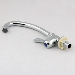 ก๊อกน้ำห้องครัวแบบก้านเดียว 1.0-1.9 แกลลอน/นาที แกนวาล์วเซรามิก หมุนได้ 360 องศา ติดตั้งบนเคาน์เตอร์ ก๊อกทองแดง - Product Image 2