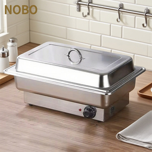Contenitore scalda Buffet idraulico <span class=keywords><strong>elettrico</strong></span> 9L scaldabagno contenitore Buffet scaldabagno piatto per feste Catering banchetti Set - Product Image 1