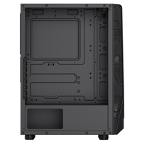 Ruix K327 Stylist ATX Mid Tower Computer Case PC de jeu haute Performance avec panneau latéral gauche Filtre anti-poussière en verre trempé
