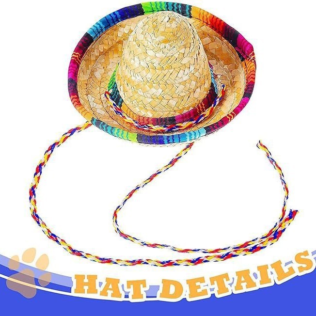 Chapeau avec ficelle colorée