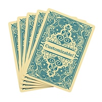 Cartes à jouer en plastique personnalisées avec logo de marque, imperméables et lavables, jeu de cartes de poker pour les voyages en plein air