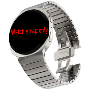 Bracelet de montre en alliage de titane de qualité supérieure pour Samsung Galaxy Watch 8 44 40 mm, sans espaces, bracelet en acier inoxydable à joint en bambou, fermoir papillon - Product Image 1