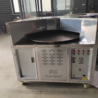 Four rotatif à gaz naturel pour la cuisson des tortillas, des chapatis, des rotis indiens, du pain pita et des pains tandoor