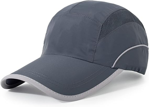 High Quality Manufacturer Bulk Custom logo Running <strong>Hat</strong> Mesh Sports Cap Lightweight Quick Drying <strong>Runner</strong> Cap for Men <strong>Women</strong> - Product Image 4