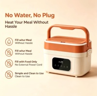 Boîte à lunch chauffante infrarouge lointain HC06, rechargeable sans fil, 60 ℃   Chauffe-plats de pique-nique à écran LED pour maintenir au chaud