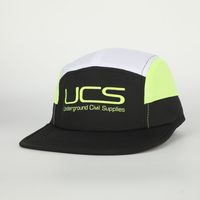 OEM personalizado de alta calidad de 5 paneles de deportes Gorras de moda gris de poliéster de malla papá sombrero impreso logotipo para los hombres al por mayor Camp Driver Cap