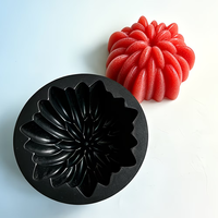Moule en silicone 3D en forme de fleur de qualité alimentaire Candyer, moule à gâteau mousse en forme de feu d'artifice, moule de cuisson DIY pour bougies et résine faites maison