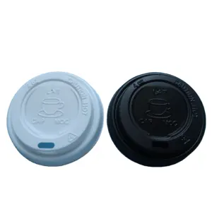 PS 커피 종이 컵 비 유출 플라스틱 일회용 62 mm 구경 뚜껑 뜨거운 음료 용