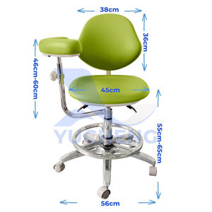 Кресла для врачей с поворотом на 360 градусов, подлокотниками и подставкой для ног для медицинских клиник и стоматологических лабораторий - Product Image 2