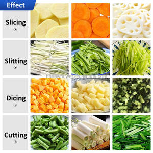 Nouvelle machine à découper les légumes 2024 à prix d'usine, double moteur, pour pommes de terre, concombres, fruits, carottes, légumes à feuilles et oignons - Product Image 2