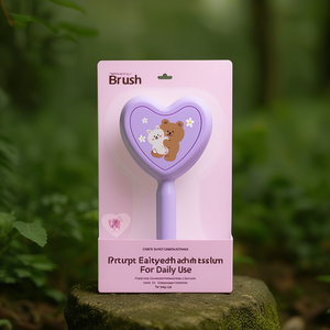 แปรงผมรูปหัวใจพร้อมดีไซน์รูปหมีสำหรับใช้ประจำวัน - Product Image 3