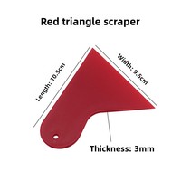 Raclette de nettoyage pour film de vitre de voiture, raclette triangulaire épaissie en forme de calebasse, raclette en plastique PP pour le remplissage des interstices et la protection des bords